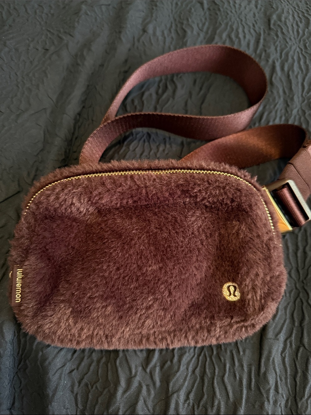 lululemon athletica Plush Crossbody Bag -Plum/ maroon color